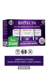 Șampon cu usturoi negru împotriva căderii părului (3X 300ML)