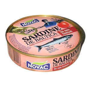 Sardine baltice in sos tomat Novac 160 g