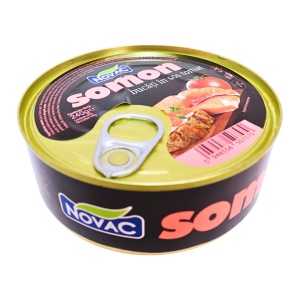 Somon bucati in sos tomat Novac 240 g - Img 3