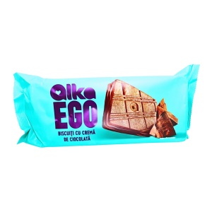 Biscuiti de cacao si crema de ciocolata Alka Ego 135 g - Img 2