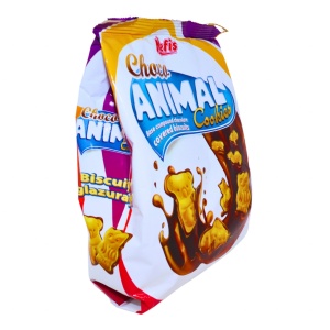Biscuiti glazurati cu ciocolata Zoo Choco Nefis 200 g - Img 3