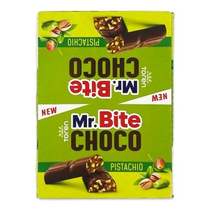Ciocolata cu fistic Mr Bite 22 g, 24 buc - Img 2