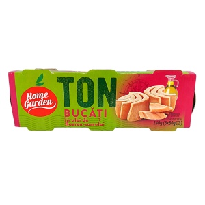 Conserva ton intreg in ulei Home Garden 80 g, 3 buc