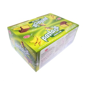 Prajitura glazura ciocolata si crema de banane Pastacik 25 g, 24 buc - Img 2