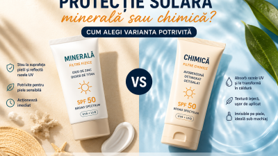 Filtre minerale sau chimice? Cum alegi corect protecția solară