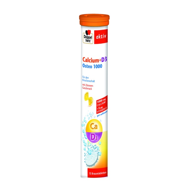 Calciu + D3 Osteo 1000 Aktiv, 15 comprimate, Doppelherz