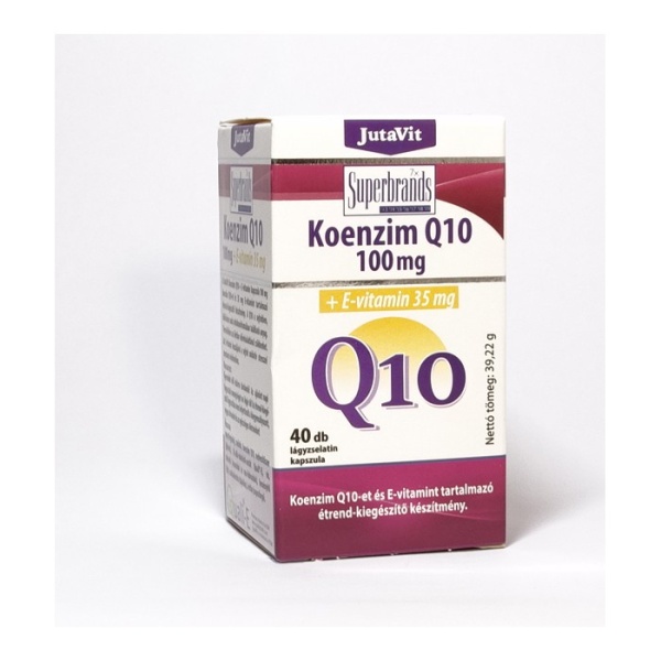 Coenzima Q10 100mg Vitamina E 35mg, 40 cps moi, JutaVit