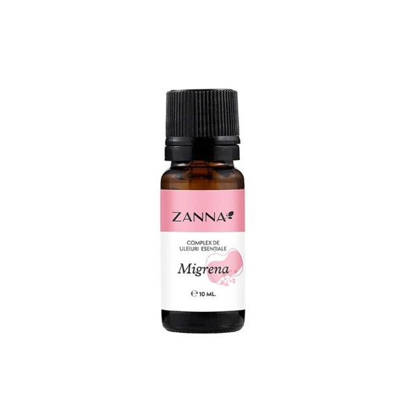 Complex de uleiuri esentiale migrena, 10 ml, Zanna