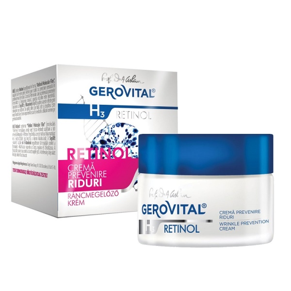 Crema regenerare avansata H3 Retinol, 50 ml, Gerovital 289
