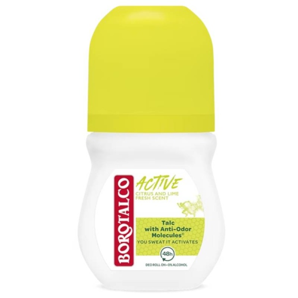 Deodorant roll-on Active Citrus and Lime, 50 ml, Borotalco