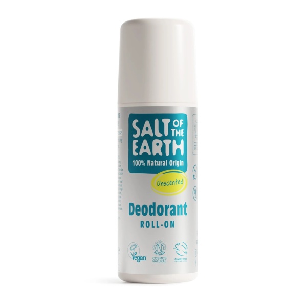 Deodorant vegan roll-on natural fara miros, 75 ml, Salt Of The Earth