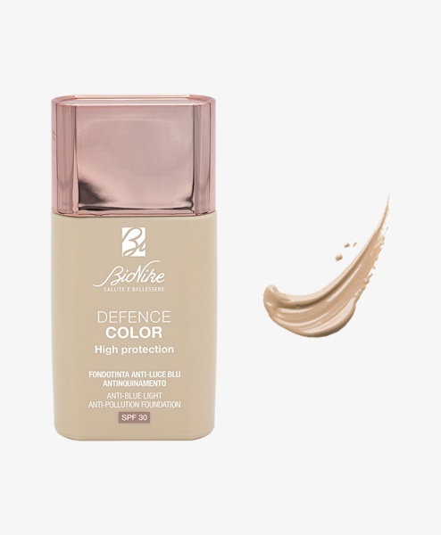 Fond de ten protectie impotriva luminii albastre - poluare Defence Color High Protection, 305 miel, 30 ml, Bionike