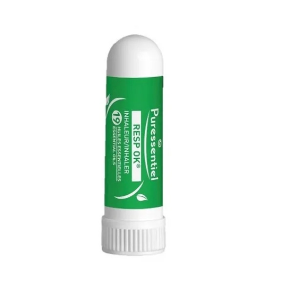 Inhalator nazal Respiratory Bio cu 19 uleiuri esentiale, 1ml, Puressentiel