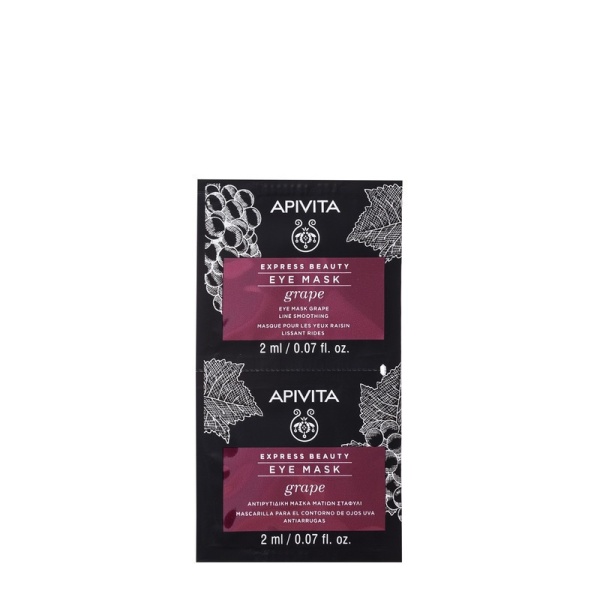 Masca de ochi antirid cu extract de struguri, 2 x 2 ml, Apivita