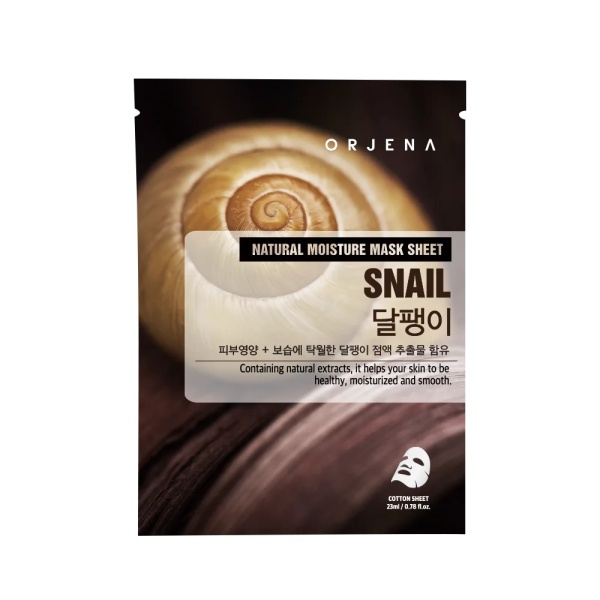 Masca de tip servetel pentru hidratare cu extract de melc, 23 ml, Orjena
