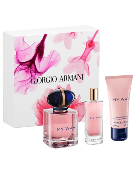 My Way Set Cadou – Eau de Parfum 50 ml + Eau de Parfum 15 ml + Lotiune de corp 50 ml, Giorgio Armani