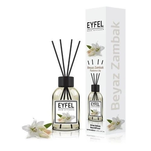 Odorizant de camera cu bete aroma Crin Madonna Lily, 110 ml, Eyfel