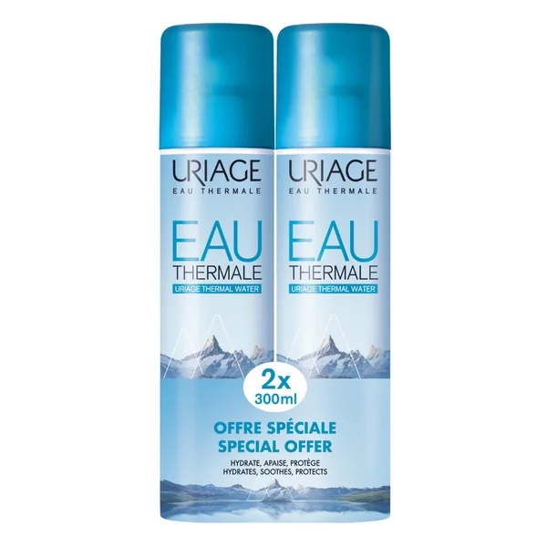 Pachet Apa termala, 300 ml + 300 ml, Uriage