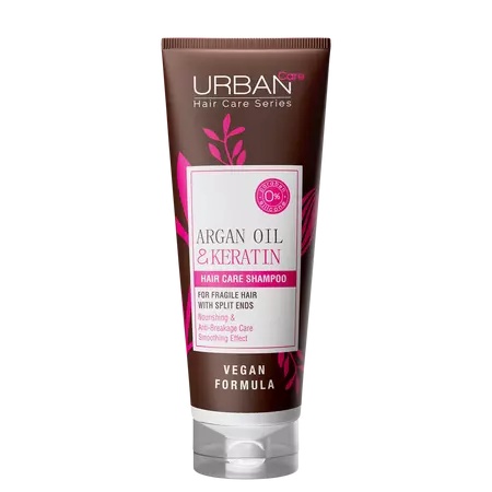 Sampon pentru par fragil cu ulei de Argan si Keratina, 250 ml, Urban Care