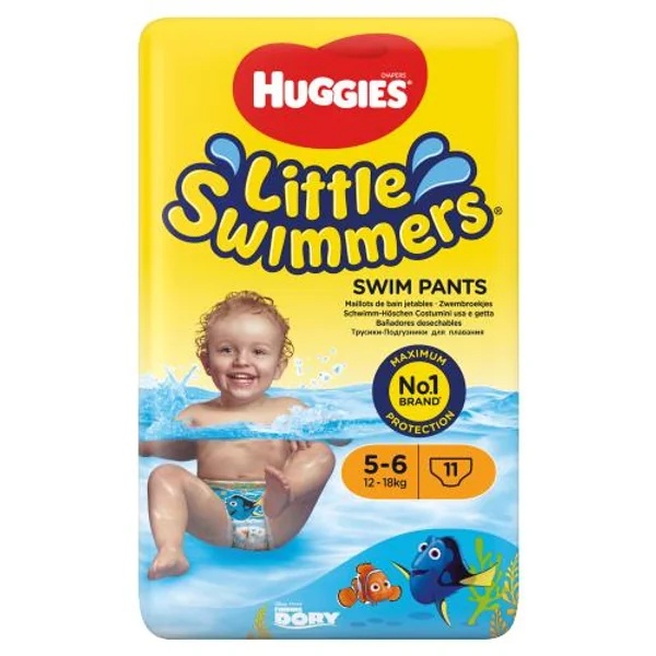 Scutece chilotel pentru apa Little swimmers Nr.5-6 pentru 12-18kg, 11 bucati, Huggies