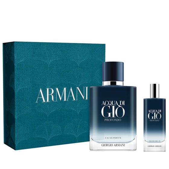 Set Acqua di Giò Profondo Apa de parfum 100 ml + Apa de parfum 10 ml, Armani