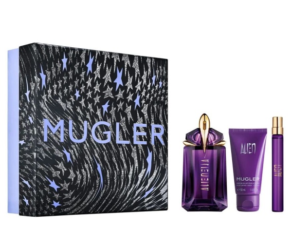 Set Alien Apa de parfum 60 ml + Apa de parfum 10 ml + Loțiune de corp 50 ml, Mugler