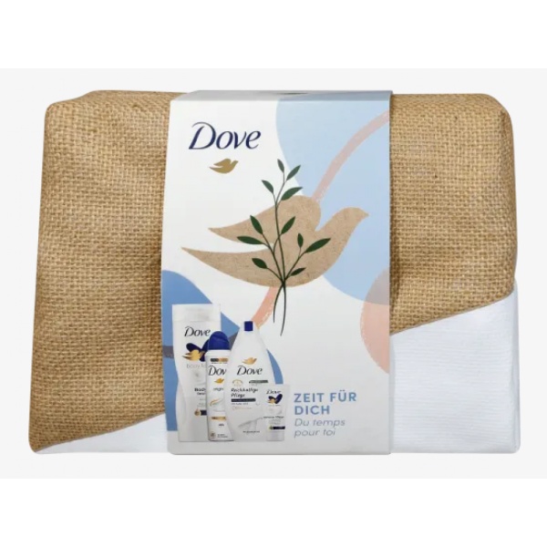 Set Borseta Original Gel de dus 250 ml + lotiune de corp 400 ml + Deodorant 150 ml + Crema 75 ml, Dove