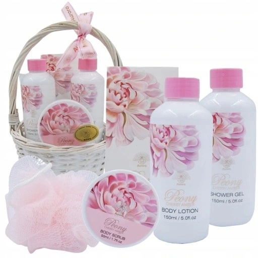 Set cadou bujor, chihlimbar si cires, 4 produse, 1600, Aurora