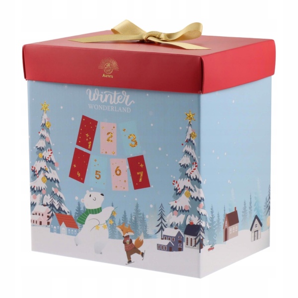 Set de Crăciun cu parfum de floare de lotus 7 produse, Winter Wonderland, Aurora