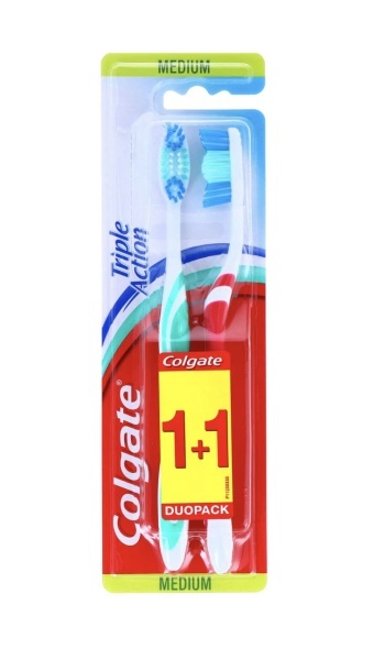 Set e periute de dinti Triple Action Medium, Colgate