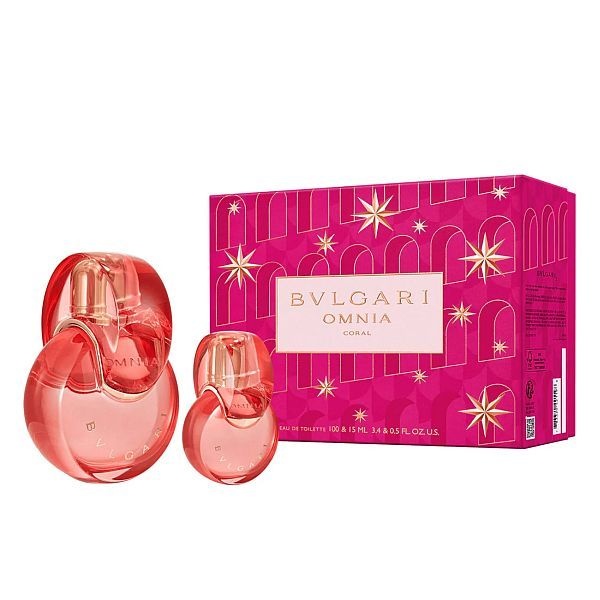 Set Omnia Coral Apa de toaleta 100 ml + 15 ml, Bvlgari