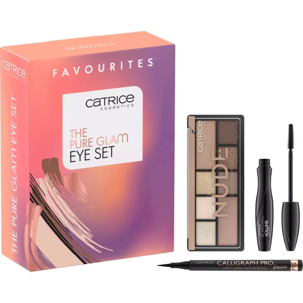 Set pentru machiajul ochilor, The Pure Glam Eye Set, Catrice