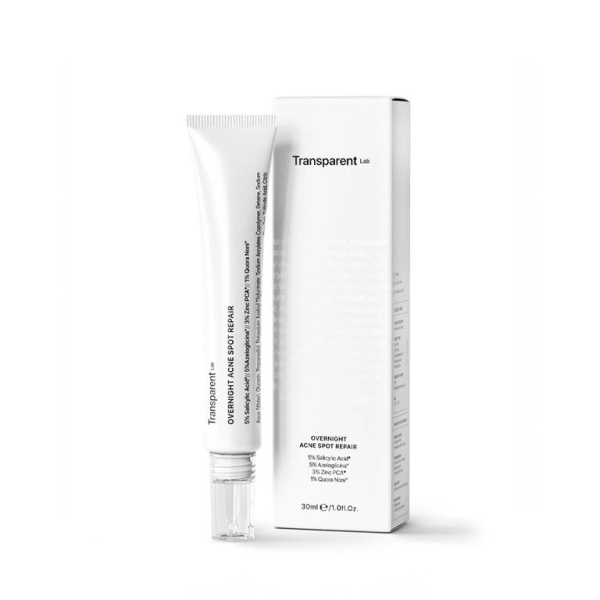 Transparent Lab Trat local de noapte anti-acnee cu BHA si Azeloglicina 30 ml