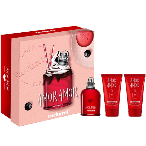 Amor Amor Set Cadou Apa de toilette 50 ml + 2 x Loțiune de Corp 50 ml, Cacharel