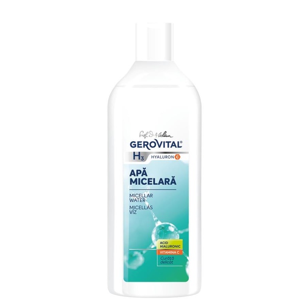 Apa micelara H3 Hyaluron C, 400 ml, Gerovital 489