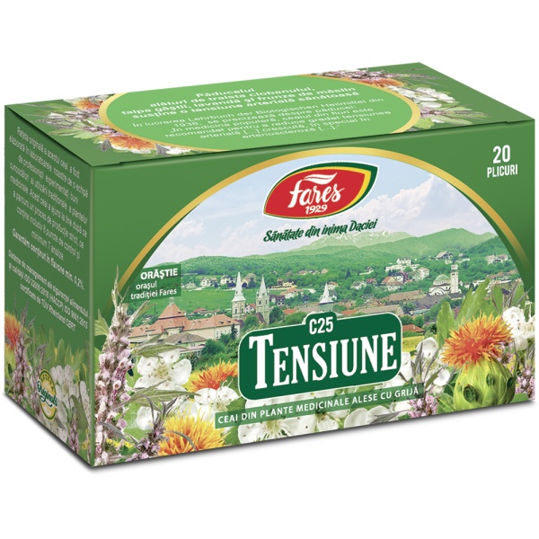 Ceai pentru tensiune, 20 plicuri, Fares