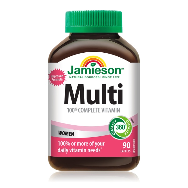 Complex de vitamine pentru femei Multi 100% Complete, 90 capsule, Jamieson