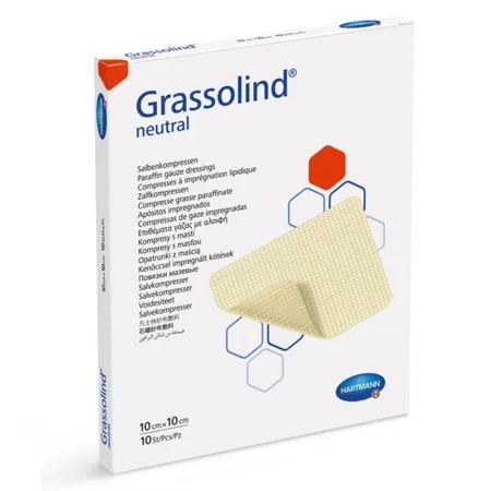 Comprese sterile Grasolind, 10 x 10 cm, 10 bucati, Hartmann