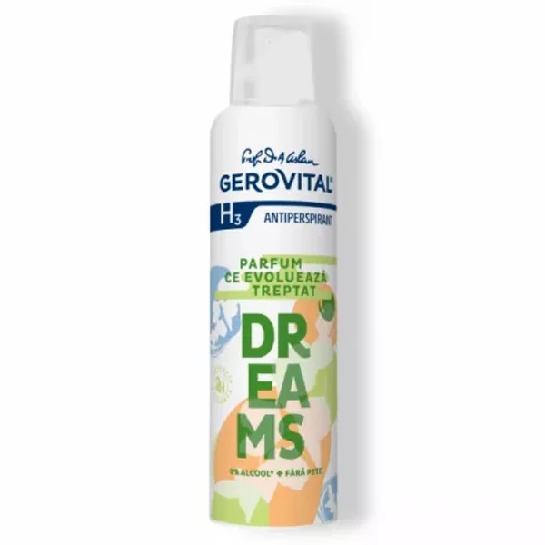 Deodorant antiperspirant spray H3 Dreams, 150 ml, Gerovital 3771