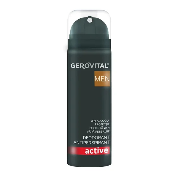 Deodorant spray pentru barbati Active, 150ml, 3723, Gerovital Men
