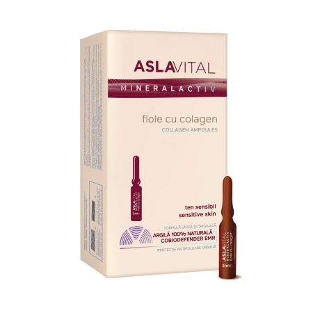 Fiole regenerare celulara Mineralactiv, 7 fiole x 2 ml, AslaVital