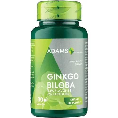 Ginkgo Biloba, 30 tablete, Adams