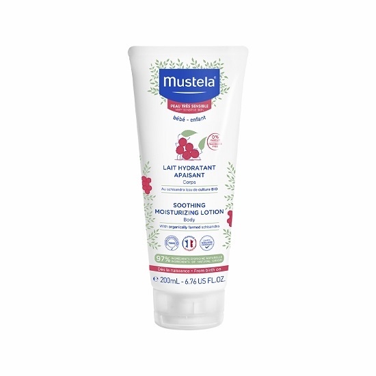 Lapte de corp hidratant pentru piele sensibila, 200ml, Mustela