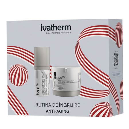 Pachet Crema de noapte ivaRG 50ml + Crema contur ochi ivaRG 15ml, Ivatherm