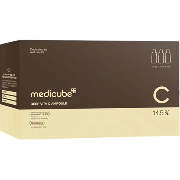 Ser facial pentru fermitate si iluminare Deep Vita C Ampoule 2.0, 3 x 10ml, Medicube