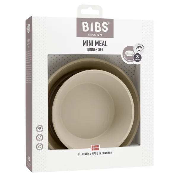 Set farfurii pentru diversificare si hranire, Vanilla, Bibs