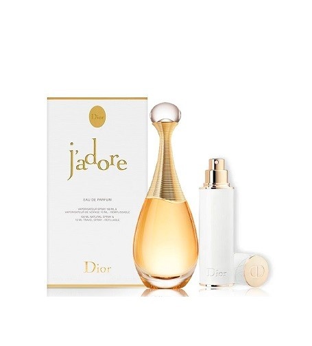 Set J'Adore Apa de parfum 100 ml si Mini Apa de parfum 10 ml, Dior