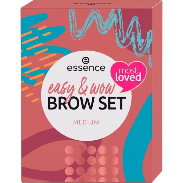 Set pentru sprâncene easy & wow mediu, Essence