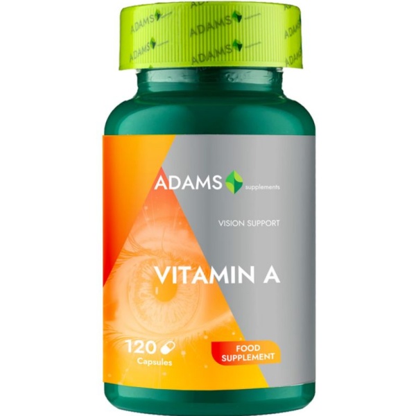 Vitamina A 10.000 UI, 120 capsule, Adams