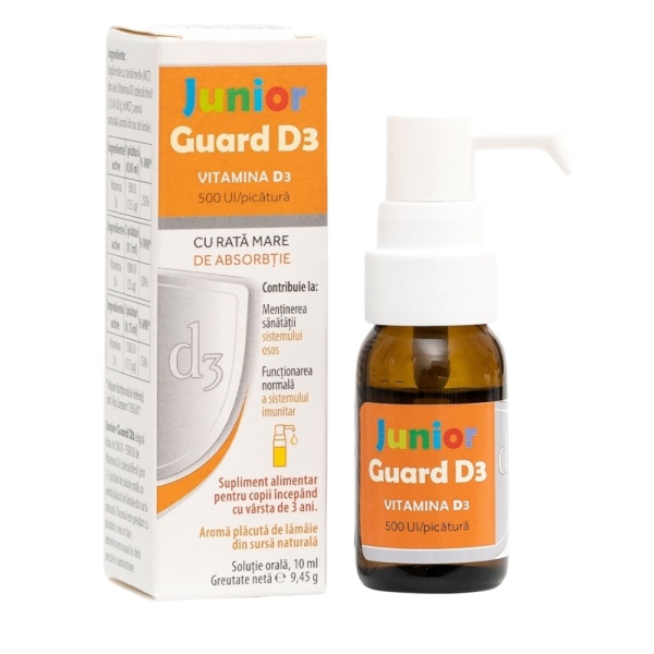Vitamina D3 Junior Guard, 10 ml, Elantis